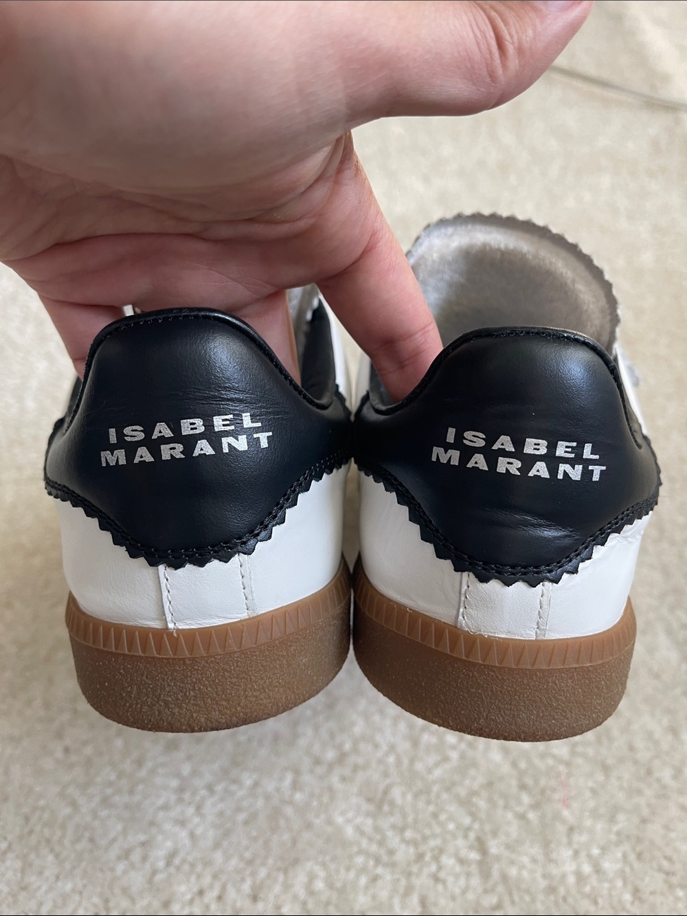 Isabel Marant Beth Low Top Calfskin Leather sneakers Size 37 (women’s size 7) - Picture 6 of 11